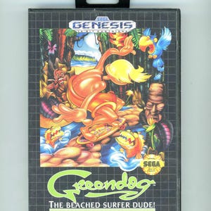 1995年 Greendog: ビーチド・サーファー・デュード！ セガ ジェネシス ビデオゲームカートリッジ（箱入り）