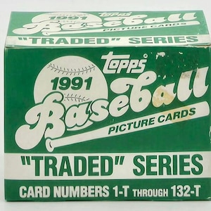1991 Topps MLB Traded Series Baseball Card Factory Set (132 Cards)
