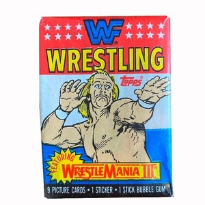 1987 Topps WWF Wrestlemania III Wrestling Cards Wax Pack