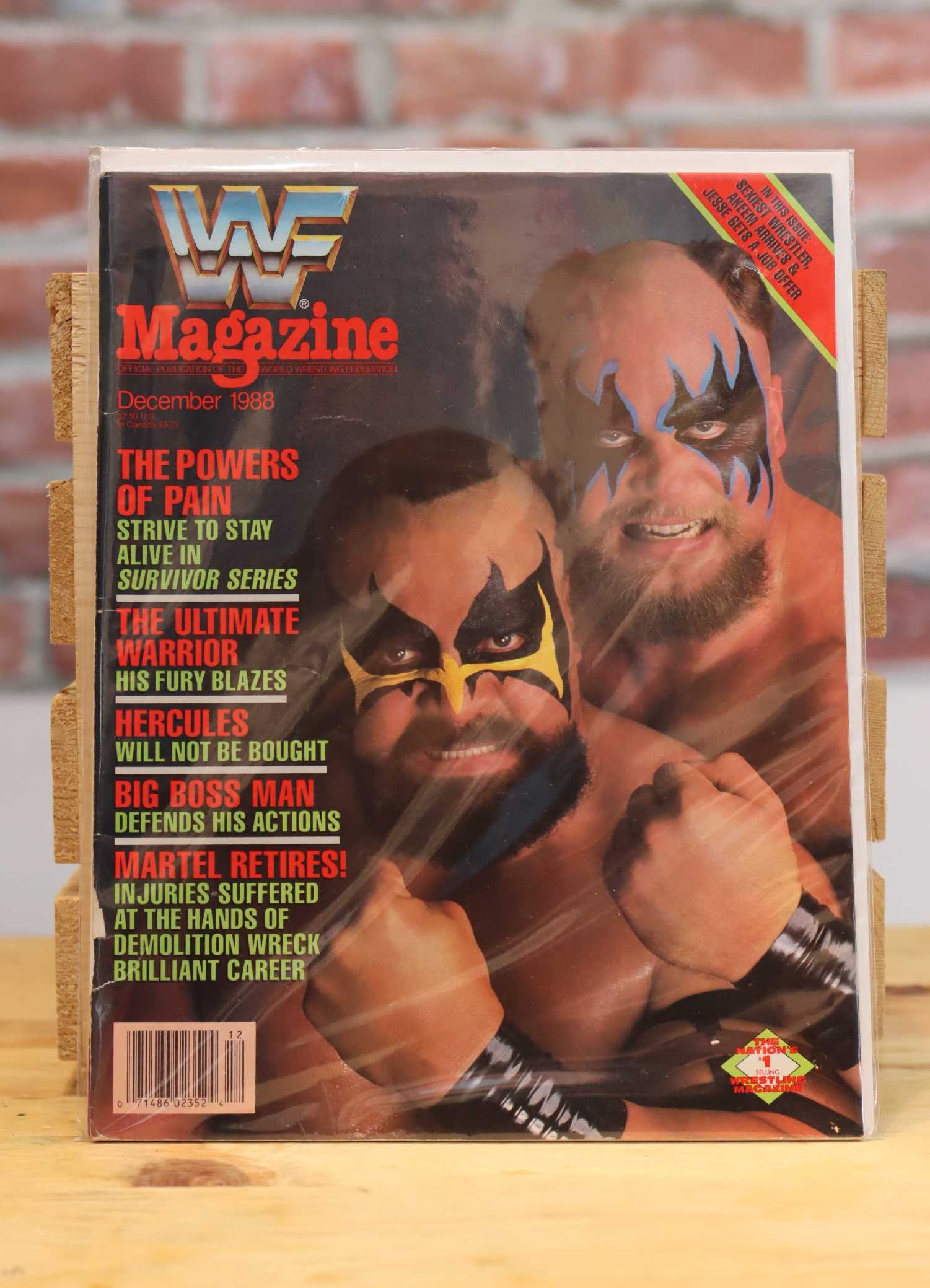 Original WWF WWE Vintage Wrestling Magazine Powers Of Pain Etsy