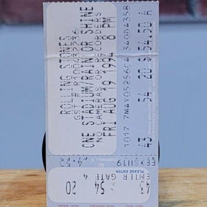 Rolling Stones 1994 CNE Grand Stand Toronto Original Vintage Konzertkarte Stub