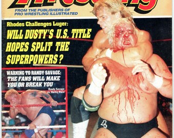 Inside Wrestling Vintage Magazine (December, 1987) Dusty Rhodes, Lex Luger
