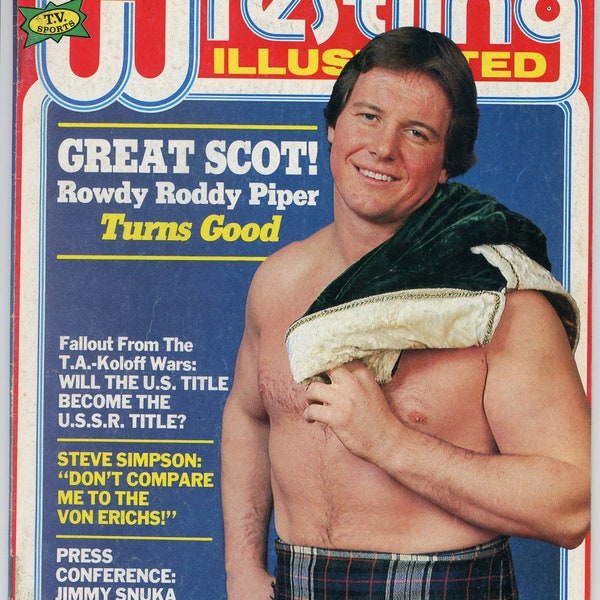 PWI Pro Wrestling Illustrated Magazine (January, 1987) Rowdy Roddy Piper