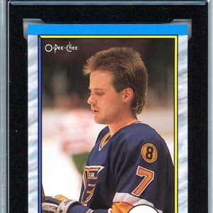 Tarjeta de novato calificada KSA 10 de Cliff Ronning #45 de OPC O-Pee-Chee de 1989/90