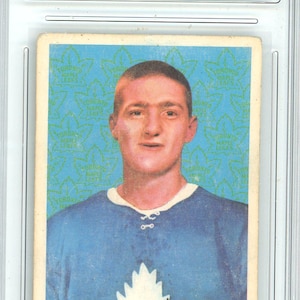1961 Parkhurst Larry Keenan Graded Rookie Karte #13 GMA 3