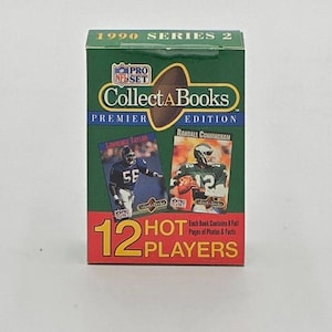 1990 Pro Set NFL Collect-A-Books Serie 2 Box (12 Karten)