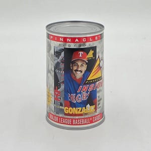 Lata coleccionable de tarjetas de béisbol Pinnacle Inside MLB de 1997 (10 tarjetas) de Juan González