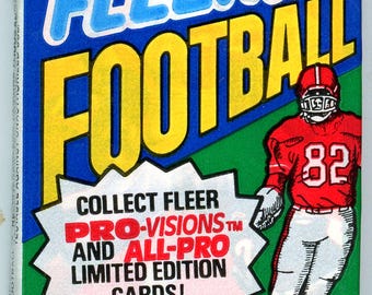 1991 Fleer NFL Football Card Wax Pack (14 Cards) Unopened