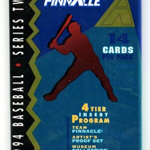 Paquete de dos tarjetas de la serie Pinnacle Baseball de 1994 (14 tarjetas)