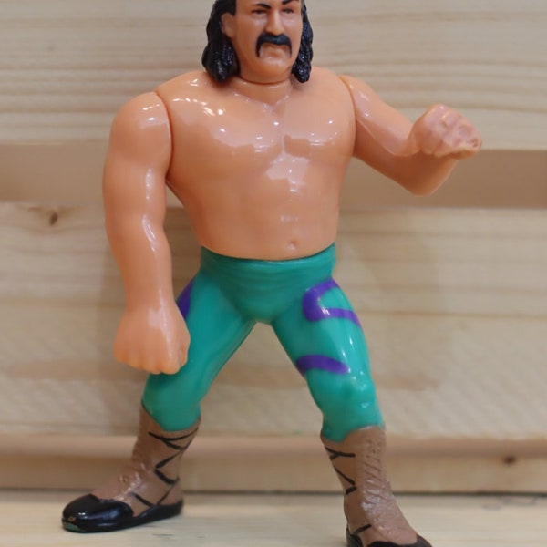 1991 Hasbro Jake the Snake Roberts Rare figurine de lutte en vrac, état neuf !