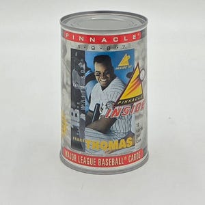 Lata coleccionable de tarjetas de béisbol Pinnacle Inside MLB de 1997 (10 tarjetas) Frank Thomas