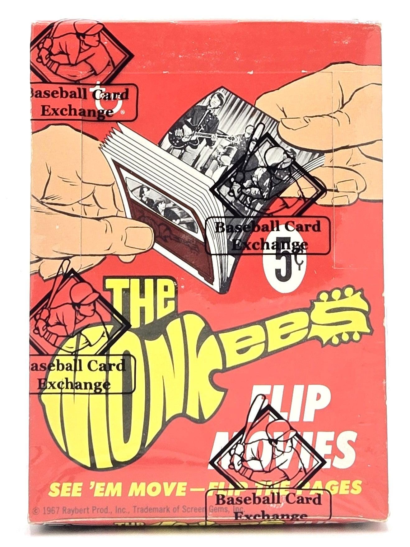 1967 Topps the Monkees Flip Movies Trading Card Booklet Wax Box