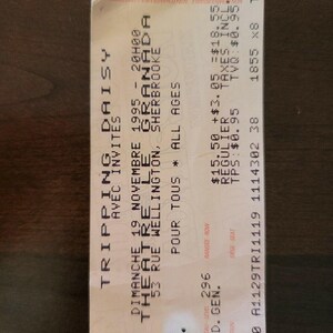 Trippen von Daisy 1995, Sherbrooke Grenada Theater Original Konzertkarte Stummel