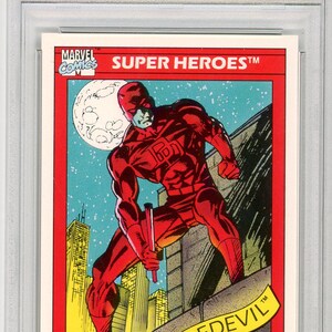 1990 Marvel Universe Daredevil Graded Card PSA 8