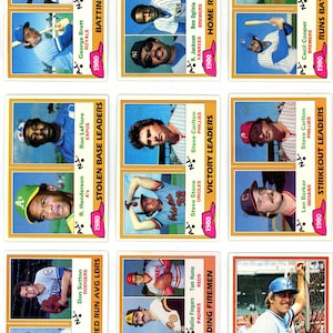 1981 Topps MLB Baseball Set completo (726 carte) di alta qualità