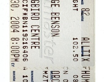 George Benson Ticket Stub Hummingbird Centre (Toronto, 2004)