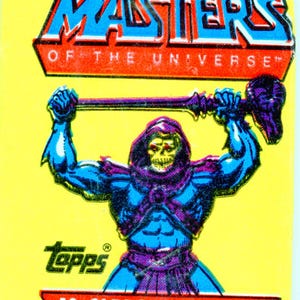 Lot de cartes à collectionner Topps Maîtres de l'univers 1982
