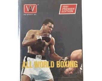 1991 All World Boxing Unopened Hobby Pack (6 Trading Cards)