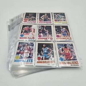 1977/78 Topps Basketball Komplettset (132 Karten) High Grade