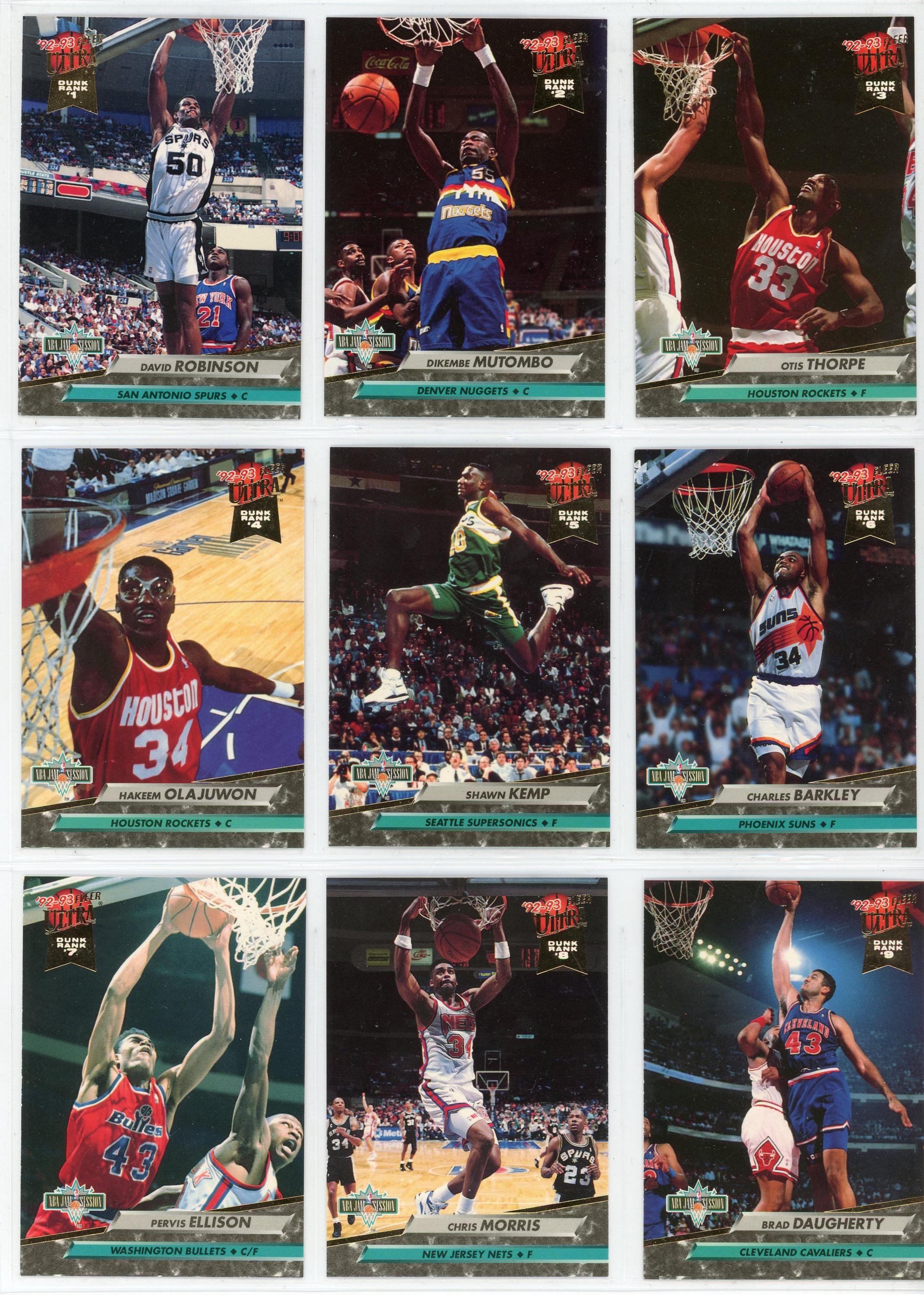 1992/93 Fleer Ultra Series 2 Basketball Card Complete Set (275