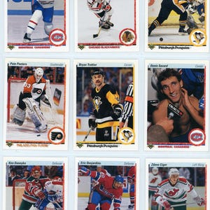 1990/91 Upper Deck High Number Series Hockey Card Set (150 Cards)