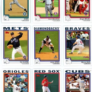 Ensemble complet de baseball Topps MLB 2004 (732 cartes)