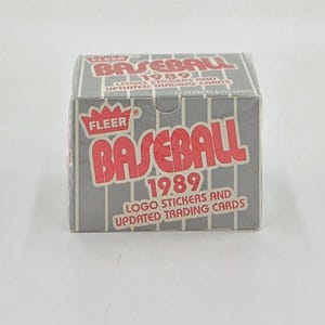 Cartes de baseball et autocollants pour logo Fleer Update 1989, Randy Johnson Rookie