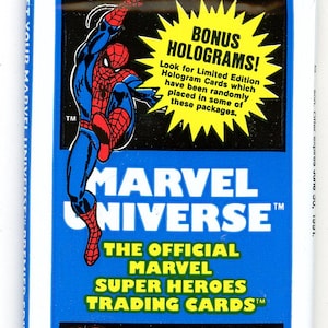1990 Impel Marvel Universe-ruilkaartenpakket (12 kaarten)
