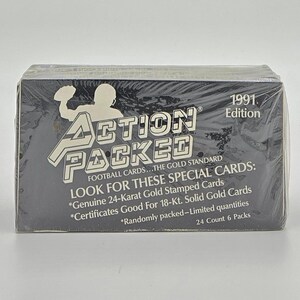 Caixa de cera para cartões de futebol de 1991 (pacotes com 24)