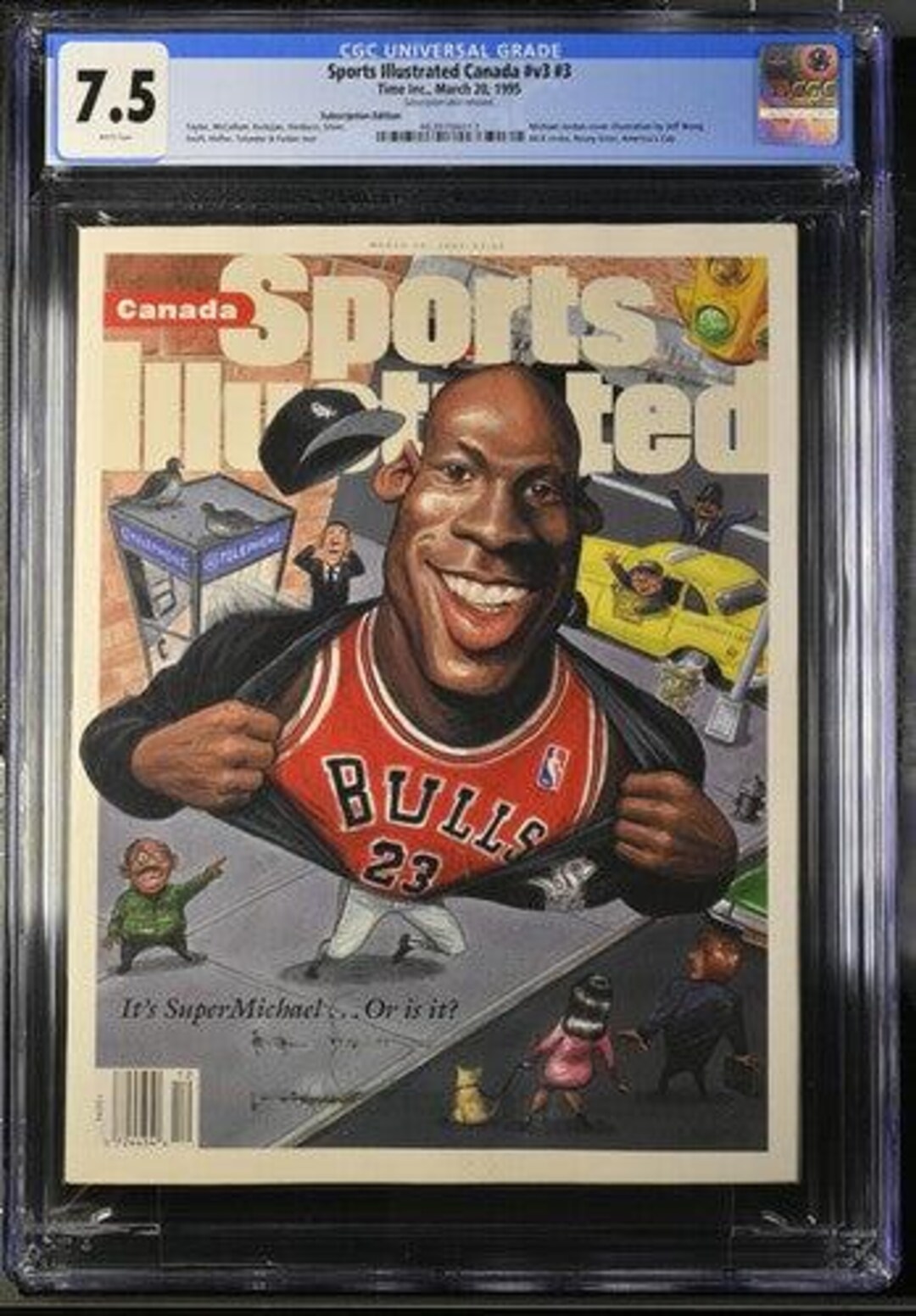 1995年 スポーツ・イラストレイテッド・カナダ誌 CGC 7.5 マイケル