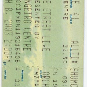 Sesamstraße Live Vintage Konzertkarte Stub Hummingbird Center (Toronto, 2003)