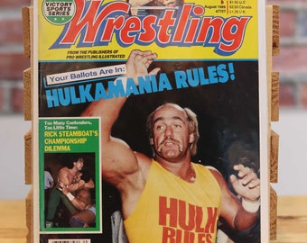 Original Inside Wrestling Vintage Magazine Hulk Hogan/Ricky Steamboat (August 1989)