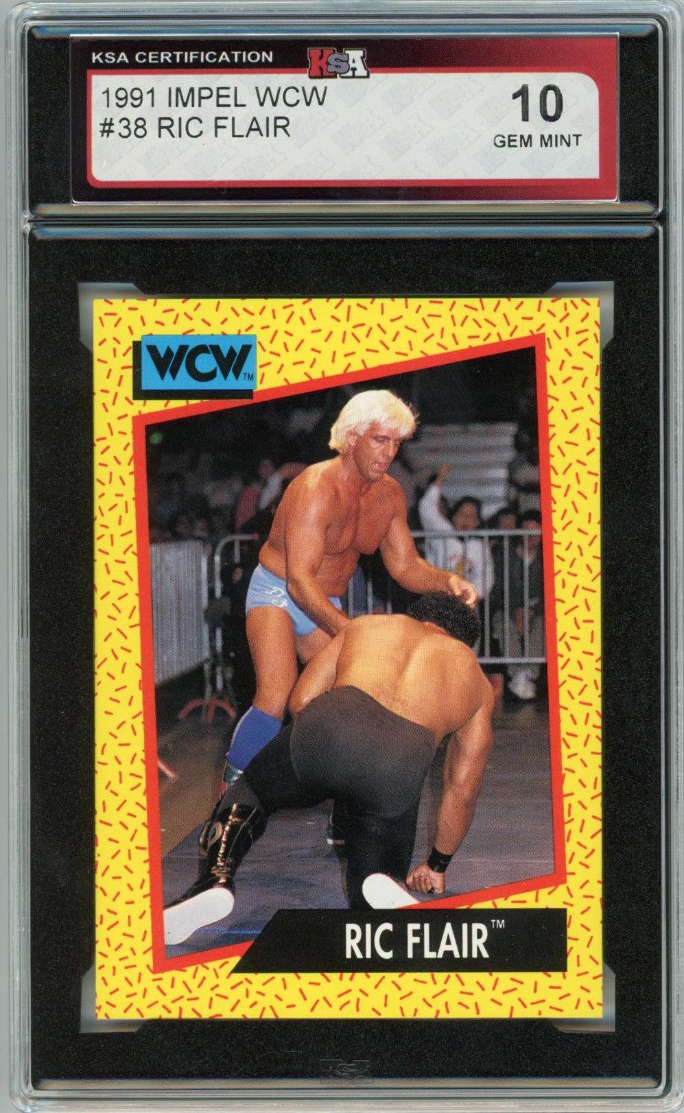 What Is Ric's Card 1991 Impel WCW Ric Flair Graded Card #38 KSA 10 - Etsy