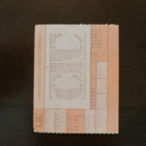 Frank Zappa 1980, Detroit Masonic Theater Original Konzertkarte Stummel