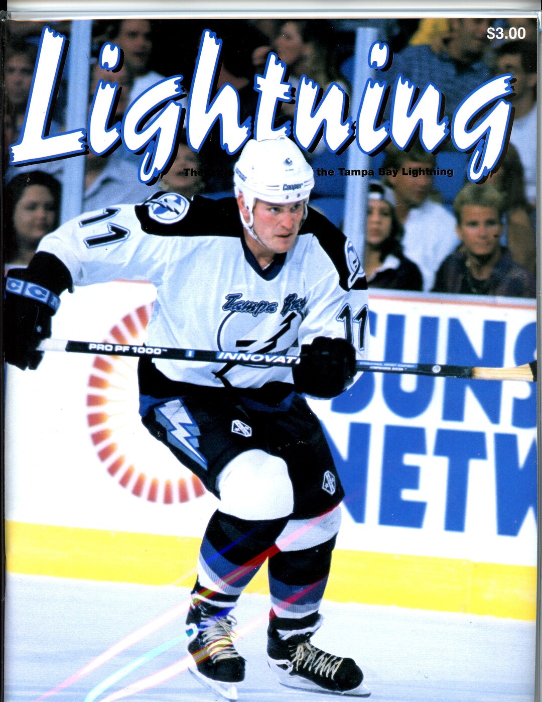 Vintage Tampa Bay Lightning Hockey Game Program Magazine november 3