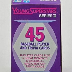 Jeu de cartes de baseball Score Young Superstars série 2 1988 (45 cartes)