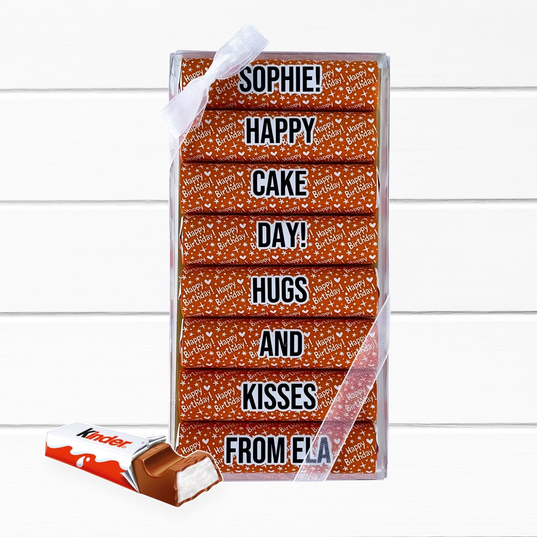 Kinder Chocolate Gift Box - Boîte Cadeau Personnalisable Pour Femme - Anniversaire