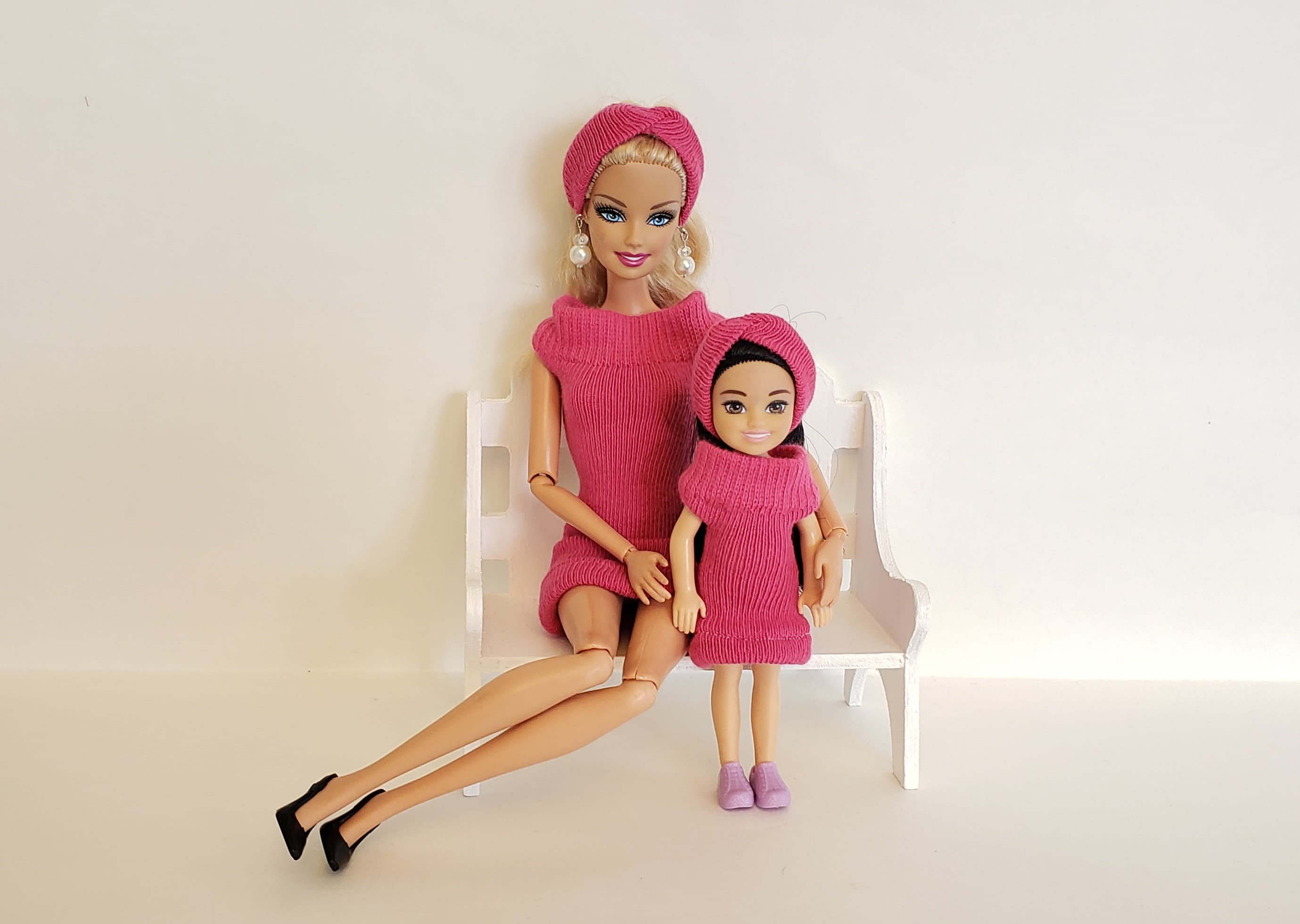 Dress with head band for Chelsea and her sister