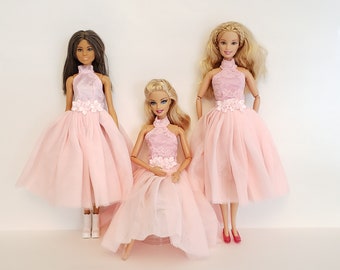 Bridesmades dress for 11.5inches dolls