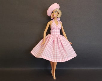 Doll dress,(Marilyn Monroe style dress), beret