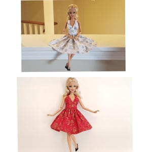 Doll dress for Christmas(curvy and regular)