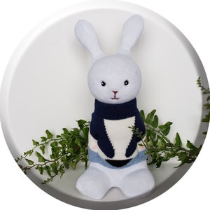 Sock bunny, stuffed bunny, stuffed animal