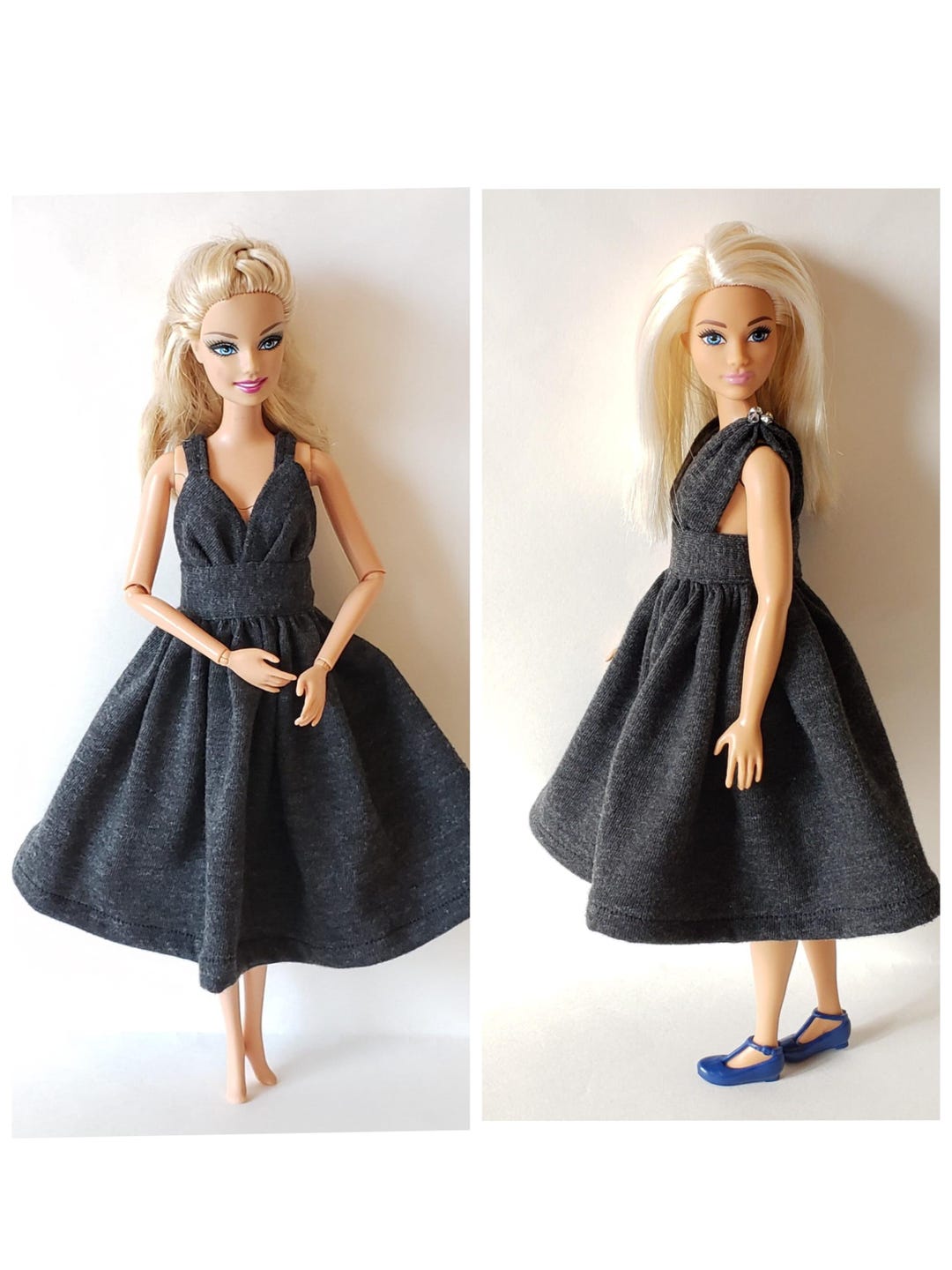 Sin Coser Vestidos Para Barbie Hechos A Mano Aliexpress Ropa Para