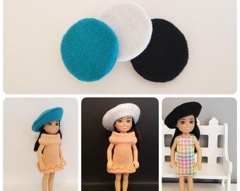 Berets for Chelsea(6 inches, felt), clothe