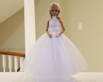 Princess wedding dress with veil