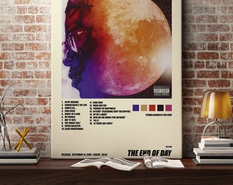 Kid Cudi Man On The Moon The End Of Day Music Album Cover Poster Art Print Wall Posters Size x Posters Prints