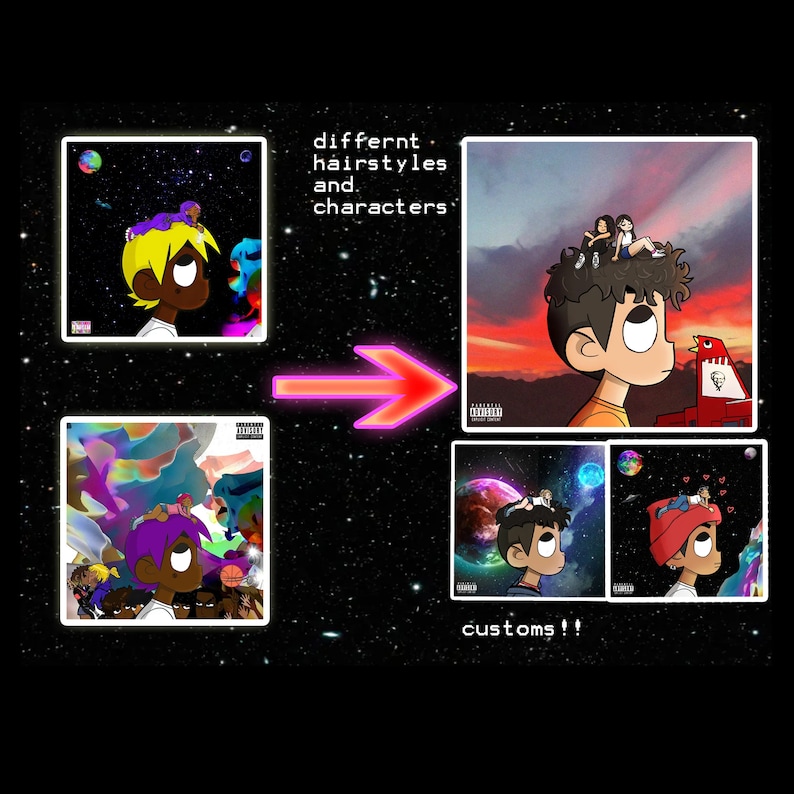 lil uzi vert album cover art custom