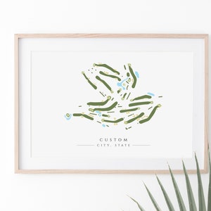 Custom Golf Course Map (Print)