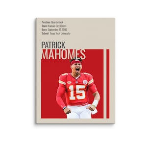 Custom NFL Player Canvas Wall Art Personalized Choose Your Player