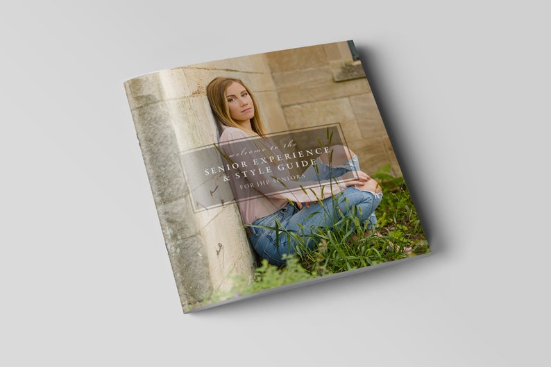 Personalizable Custom Senior Experience & Style Guide Template Digital Download image 1